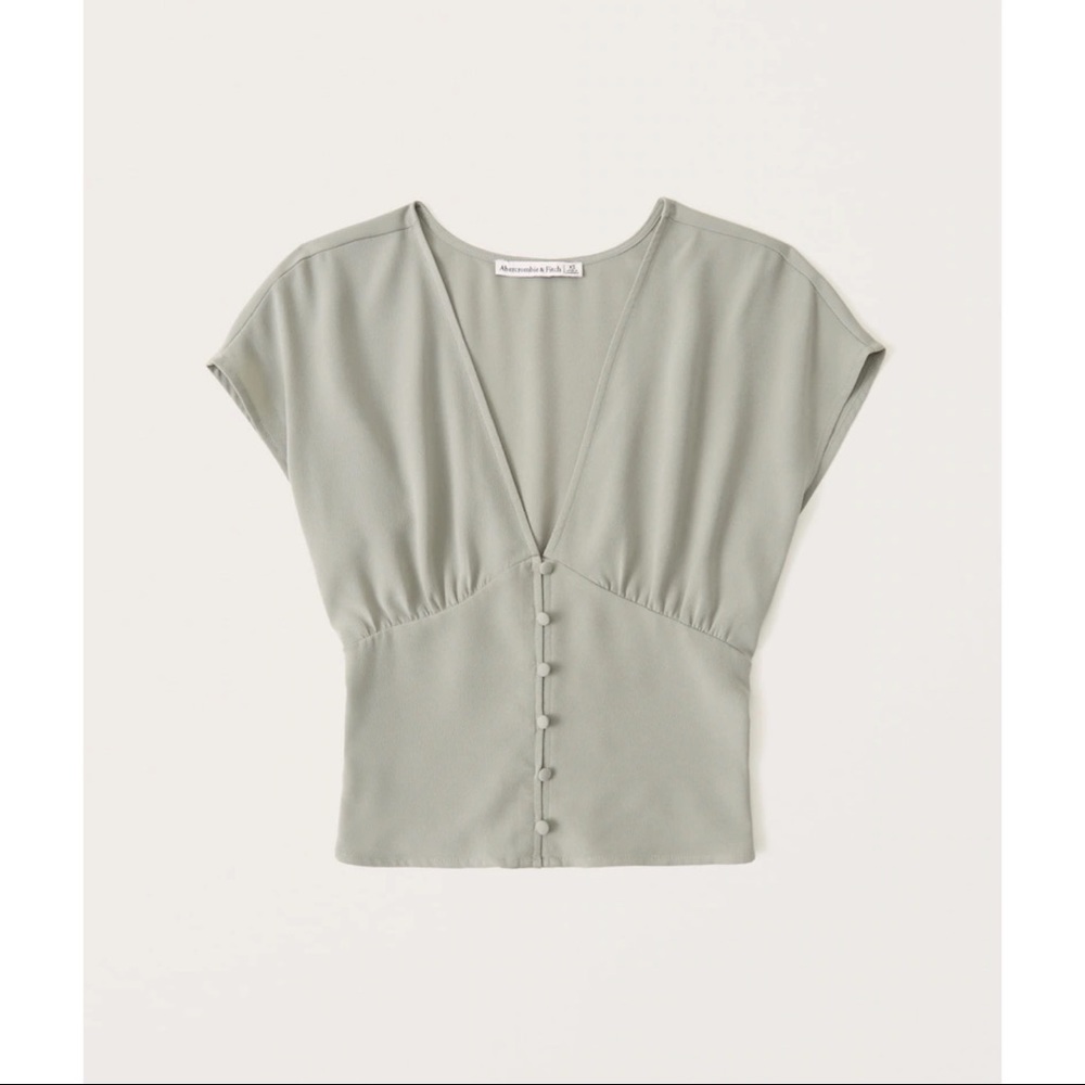 Sage Abercrombie and Fitch blouse